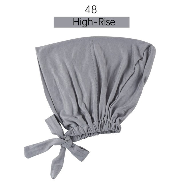 Jersey inner Hijab Caps Muslim stretch Turban cap Islamic Underscarf Bonnet female headband tube cap turbante mujer
