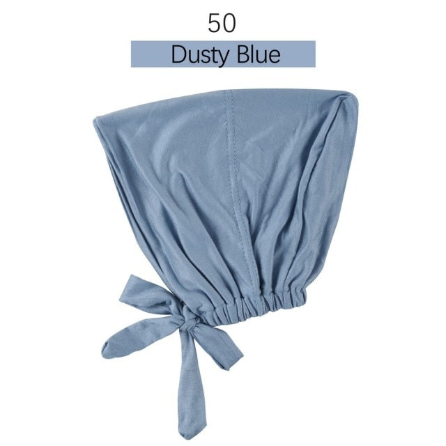 Jersey inner Hijab Caps Muslim stretch Turban cap Islamic Underscarf Bonnet female headband tube cap turbante mujer