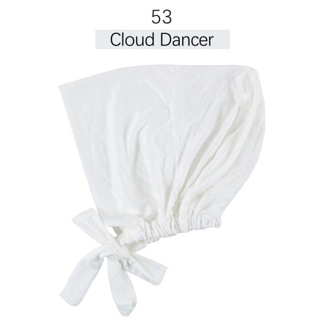 Jersey inner Hijab Caps Muslim stretch Turban cap Islamic Underscarf Bonnet female headband tube cap turbante mujer