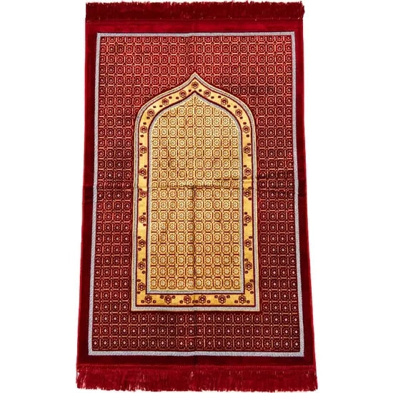 Velvet Soft Prayer Rug Turkish Made Very High Quality Thick Weave 70*110 Cm Size Wholesale Available HBV00000VZ5EY-HBV00000VZ5EZ