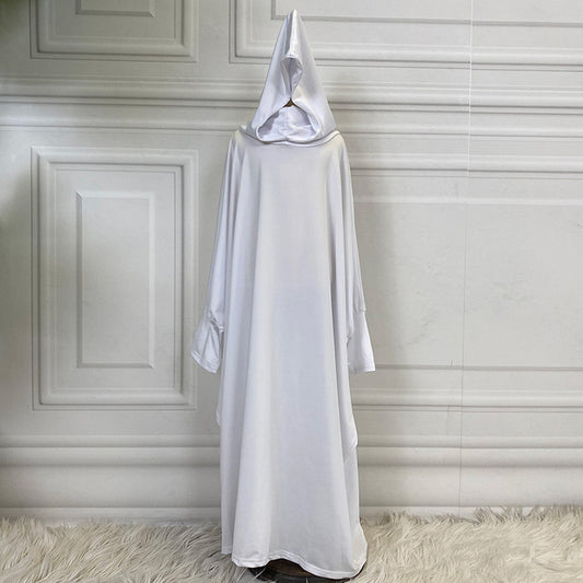 Abaya Modest Muslim Prayer Garment Dress Little Girls Muslim Kids Children Robe Vetement Hooded Vestido Musulman Ensemble Khimar