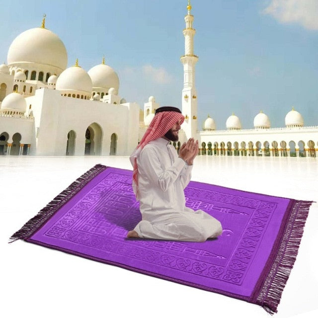 VIP Thick Soft Muslim Islamic Prayer Mat Salat Musallah Prayer Rug tapis de priere islam Sajadah Praying Rug Carpet gebedskleed
