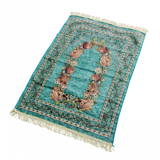 Muslim Prayer Mat Chenille Cotton Islamic Pilgrimage Blanket 70X110CM