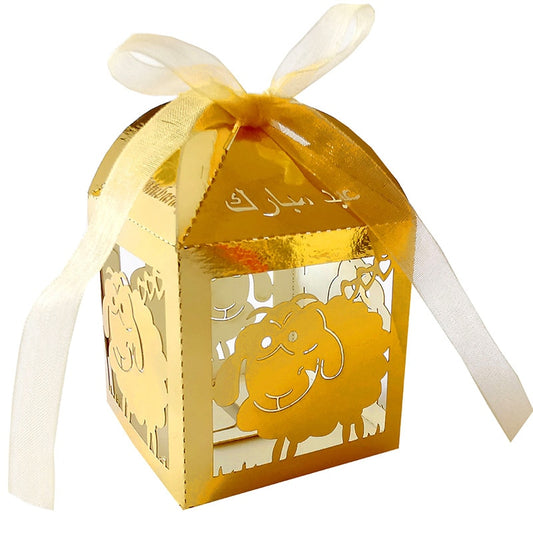 50 Stk. Candy-Boxen "Special Mubarak" mit Schaf-Gravur