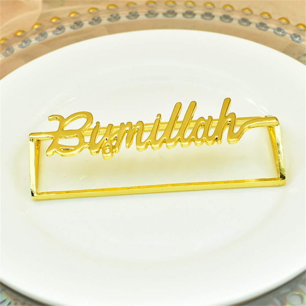 6/PCS new creative English letters bismillah napkin ring napkin ring napkin buckle free shipping