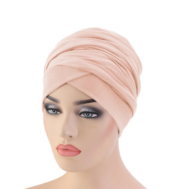 Women Muslim Long Tail Scarf Hat Turban Chemo Cap Hair Loss Islamic Headwrap Head Cover Wrap Caps Headwear Beanie Bonnet Hat New
