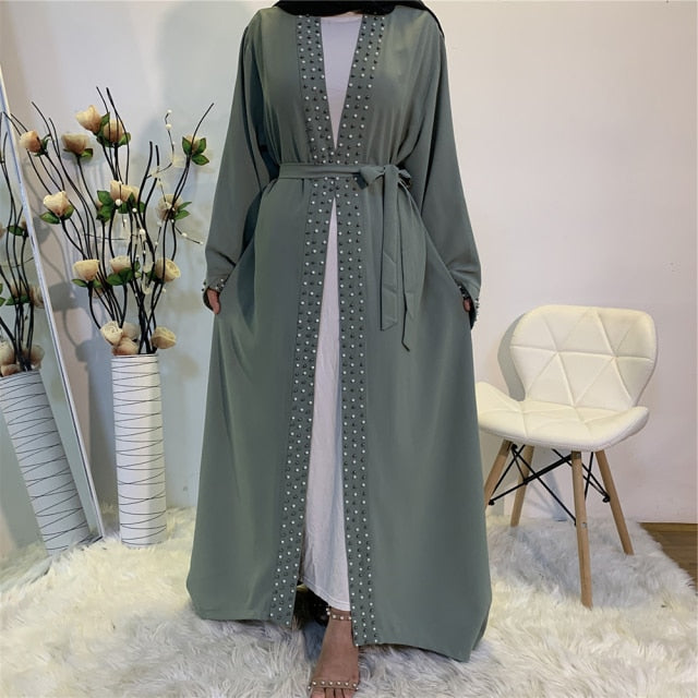 Eid Dubai Abaya Kimono Femme Turkey Muslim Fashion Hijab Dress Robe De Moda Musulman European Islam Clothing For Women Vestidos