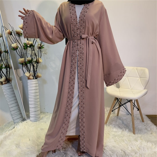 Eid Dubai Abaya Kimono Femme Turkey Muslim Fashion Hijab Dress Robe De Moda Musulman European Islam Clothing For Women Vestidos