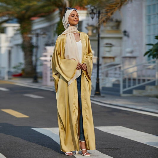 Kaftan Moroccan Batwing Abaya Dubai Kimono Femme Musulmane Turkey Muslim Cardigan Mujer Dress Caftan Islam Abayas For Women Robe
