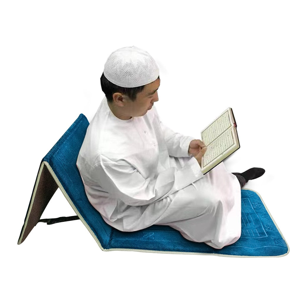 Muslim Prayer Mat Foldable Muslim Carpet Islamic Carpet Pray Mate Backrest Prayer Rug İslamic Carpet Home tapis de priere