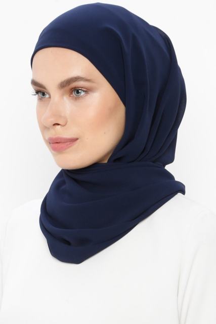 Women Plain Chiffon Hijiab Scarf With Jersey Underscarf Cap Islam Inner Scarf Muslim Shawl Headband Stretch Hijab Cover Headwrap