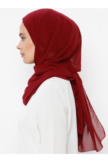 Women Plain Chiffon Hijiab Scarf With Jersey Underscarf Cap Islam Inner Scarf Muslim Shawl Headband Stretch Hijab Cover Headwrap