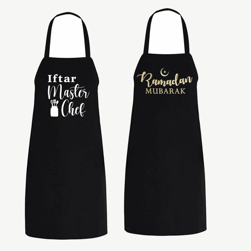 Iftar Master Chef Eid Mubarak Apron Muslim Islamic Ramadan Mubarak Kareem Holiday bbq Party decoration mom dad present gift