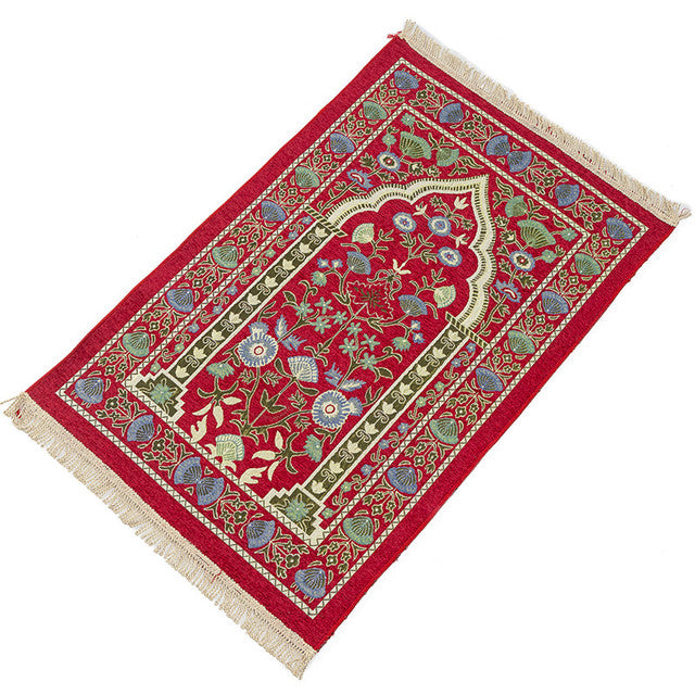 Islamic Muslim Prayer Mat Soft Thick Prayer Rug Carpet Tapis De Priere Islam Praying Mat Tassel Decor Worship blanket Sajadah