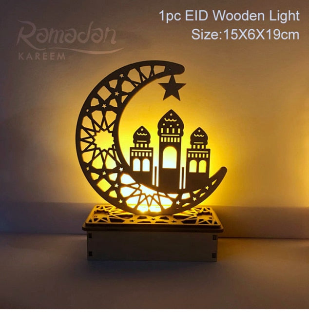 Eid Mubarak Decor Islamic Wooden Pendant Ramadan Kareem Decor Islam Muslim Party Decor Eid Ramadan Mubarak Gifts Eid Al Adha