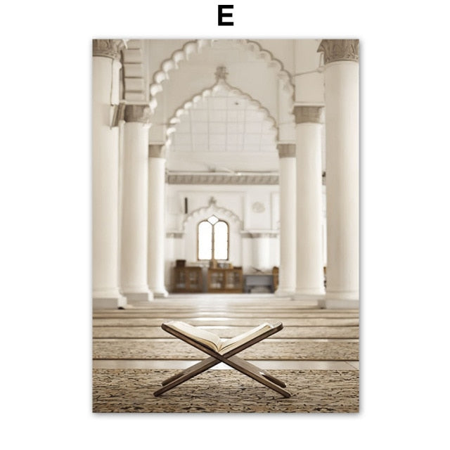 Taj Islamic Religious Quran Muslim Wall Art Canvas Painting Nordic modern Posters And Prints Wall Pictures For Living Room Decor
