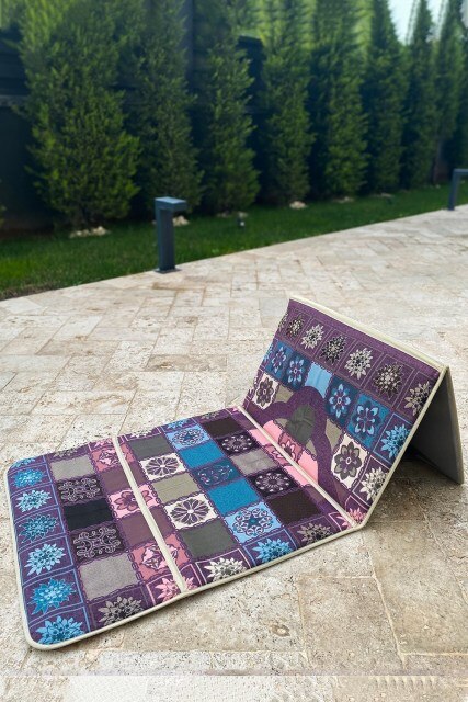Muslim Prayer Rug To Lean Back - Portable &amp; Comfortable | Travel &amp; Home - Great Gift | Carpet Mat For Muslim Prayer -New Product