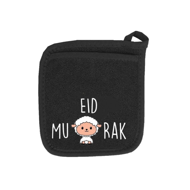 Bismillah Apron Eid Mubarak happy Ramadan Al-Adha Iftar Fitr Muslim Islamic Kareem dinner decoration wife husband couple gift