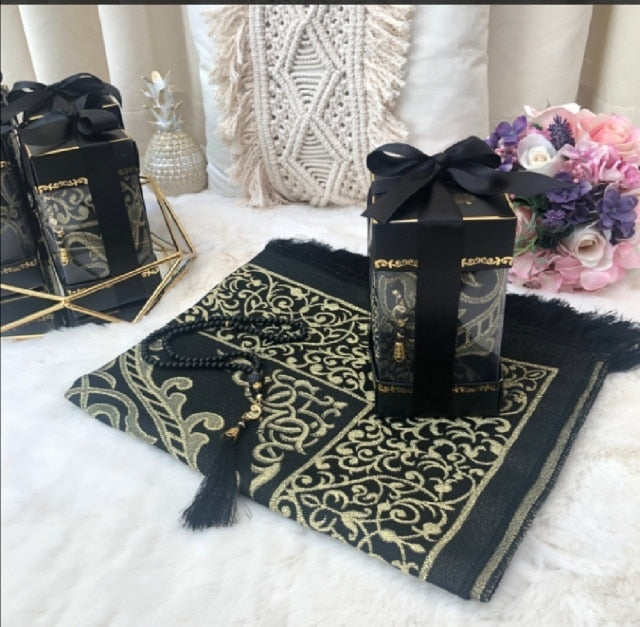 Muslim Prayer Rug Tesbih Set With Its Box
