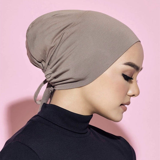 Jersey inner Hijab Caps Muslim stretch Turban cap Islamic Underscarf Bonnet  female headband tube cap turbante mujer