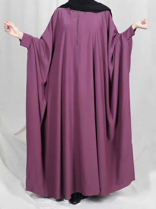 Nida Jilbaab Women Muslim One-piece Prayer Dress Long Batwing Abaya Dubai Saudi Turkey Islam Clothes Hijab Robe Modesty Ramadan