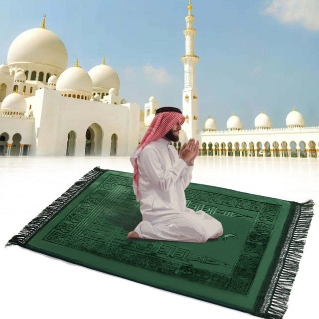 VIP Thick Soft Muslim Islamic Prayer Mat Salat Musallah Prayer Rug tapis de priere islam Sajadah Praying Rug Carpet gebedskleed