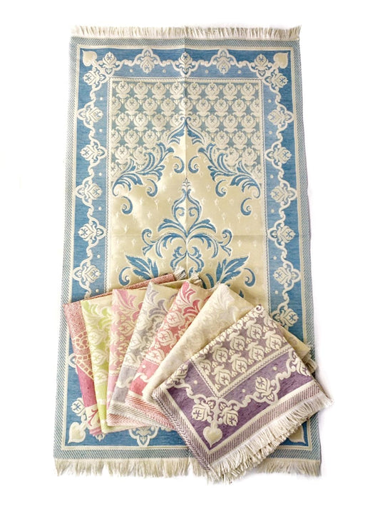 5 Group Pieces Prayer Rug Taffeta Umrah Hajj Carpet Gift Wholesale Worship Qibla Soft 120x67 cm Tapestry Islamic Muslim Masjid